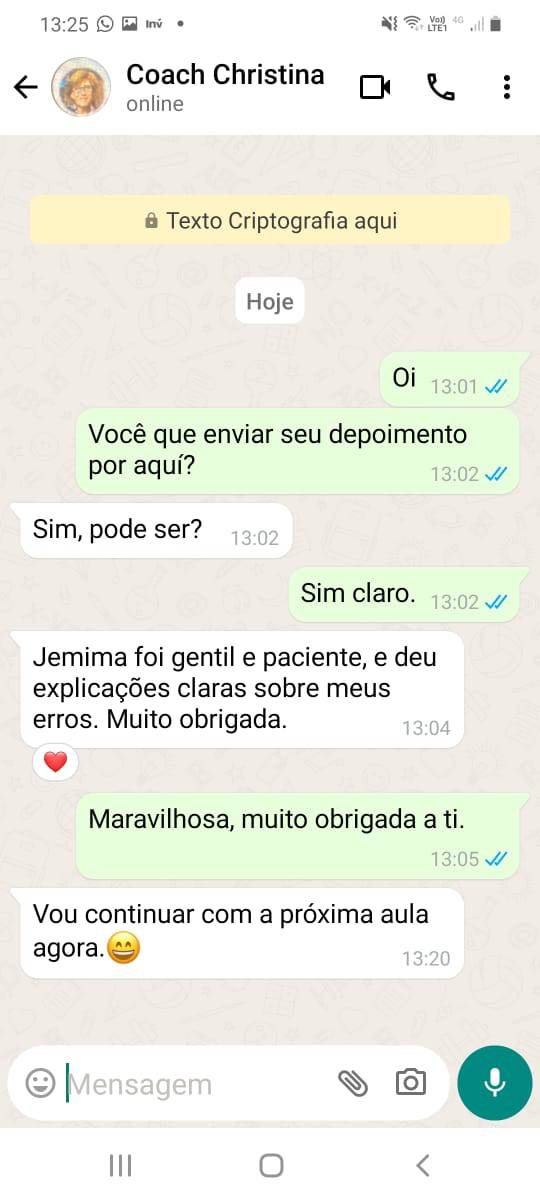 Depoimento Christina