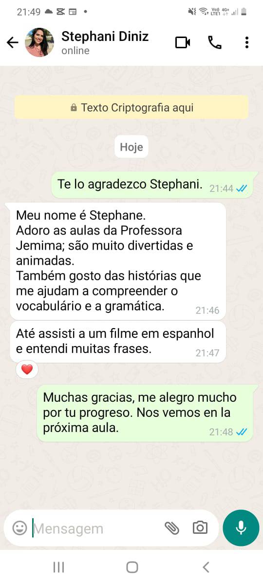 Depoimento de Stephani