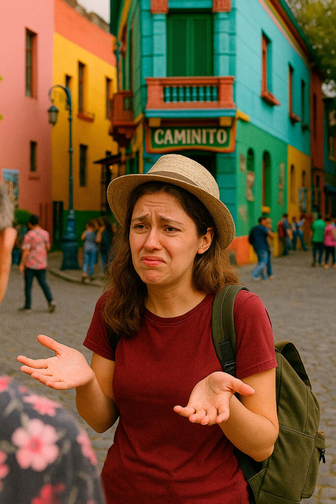 Turista não fala fluentemente espanhol